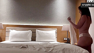 Hot doggo fashion with immense ass milf and stepson in a cheating taboo hotel... Porn Video