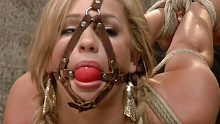 Cameron Dee Bound in Wax and Sybian Porn Video