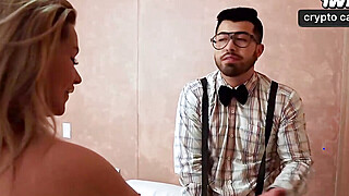 Step mom's panties, turned on, bang him - Karen Sleent - super-hot gonzo porn. Porn Video