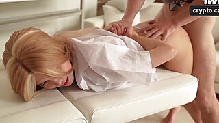 A skinny medical student examines a dick - exceptional XXX! Porn Video