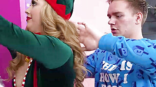 Sexy Xmas Elf Sexbot Drilled in High Heels Porn Video