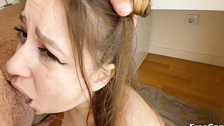 Covered in Spit While Sucking Deep Porn Video