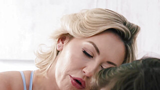 Stepmom lets horny stepson lick her cunt Porn Video