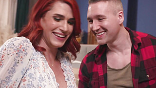 Handsome guy falls into the trap of this horny TS Porn Video