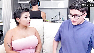My latina stepsister has meaty funbags and a giant ass, she rides a gigantic... Porn Video