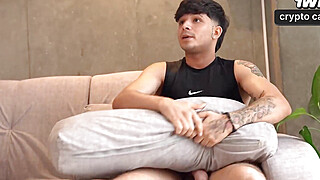 Stepson wild for stepsister's meaty boobs, catches her in thongs, hookup with... Porn Video