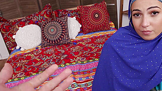 Hijabi Stepmoms Steamy Threesome Lesson Porn Video