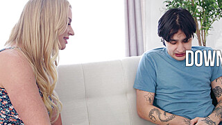 Stepmom notices stepsons constant boner Porn Video