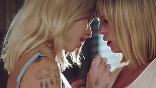 Two Blondes Passionate Lesbian Sex Porn Video