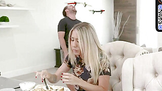 Blonde nymph cooks for her stepbrother Big Boobs Porn Video