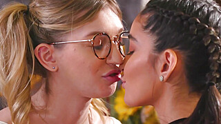 Latina lesbian confessed then licks bff Porn Video