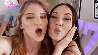 Busty white damsels and a curvy teen legal enjoy an mighty side plow with... Porn Video