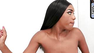 Busty youthful doll gets a ample knob from a ebony stud through a glory hole Big Boobs Porn Video