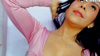 Latina Babe Fucks Her Hairy Pussy Porn Video