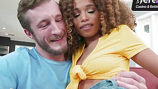 Hardcore bi-racial encounter with 2 bodacious black chicks having rectal sex Porn Video