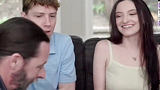 Two blondes share a guy in gang fuck-a-thon with milf Big Boobs Porn Video