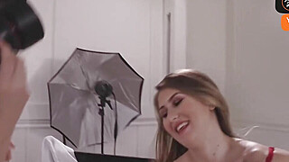 Busty towheaded model with meaty congenital bra-stuffers and enormous melons... Porn Video
