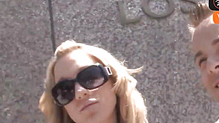 Blonde gal gets a gigantic fuck-stick jizz flow while her cuckold beau... Big Boobs Porn Video