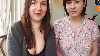 Two dark-haired babes play with lashed cream Big Boobs Porn Video
