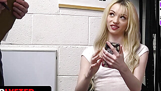 Hardcore predominance of a pretty blonde suspect in the backroom Big Boobs Porn Video