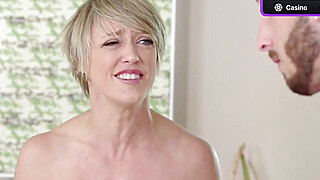 Hot blond mummy gives erotic massage Big Boobs Porn Video