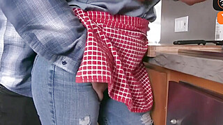 Surprised youthful dude does doggystyle in kitchen Porn Video