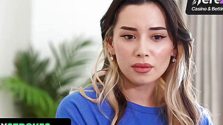 Taboo teen stepsisters share their rich uncle for a threesome with teen 18 Porn Video