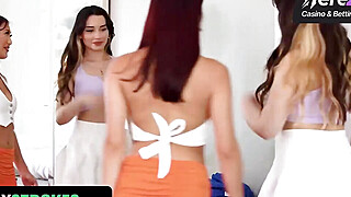 Taboo teen stepsisters share their rich uncle for a threesome with teen 18 Big Boobs Porn Video