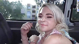Blonde Phat Ass White Girl showcases off her meaty culo while walking Big Boobs Porn Video