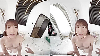 Japanese teen with pigtails gives him a warm handjob Porn Video