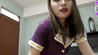 Chinese dark-haired with lengthy hair enjoys doggystyle fuckfest and a... Big Boobs Porn Video
