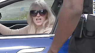 Blonde milf loves immense bbc in her car Big Boobs Porn Video