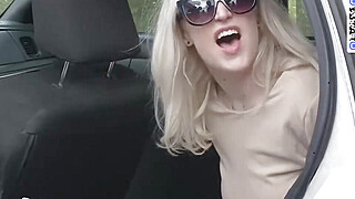 Blonde milf loves immense bbc in her car Big Boobs Porn Video