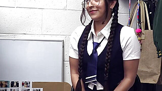 Nerd Coed Fucks Like a Champion to Get Her Freedom Big Boobs Porn Video