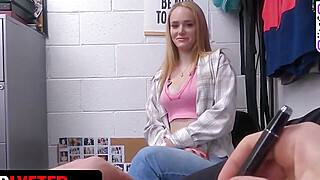 Busty Blonde Officer Forces Her Big Boobs Into A Tight Blowjob Roleplay Porn Video