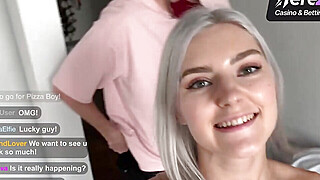 A blondie dame and a guy enjoy an intimate encounter in the bedroom, ending... Big Boobs Porn Video