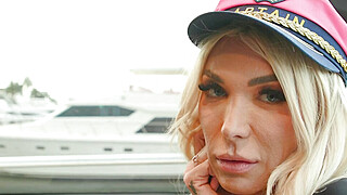 Trans goddess Aubrey Kate analed in the yacht Big Boobs Porn Video