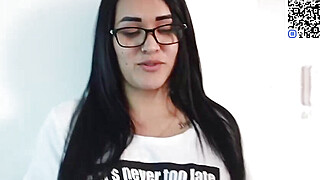 Latina nerd likes to rail him in cowgirl Big Boobs Porn Video