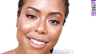 Dark skinned doll likes providing a blowjob Big Boobs Porn Video