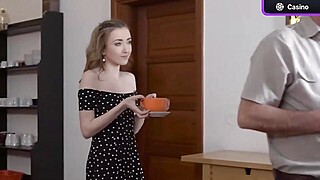 Curvy ash-blonde with puny boobies likes step dream and oral hump on sofa Big Boobs Porn Video