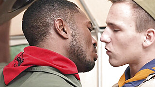 Black Scout Master fucks this Twink scout Porn Video