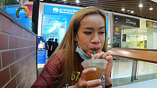 Foreplay in a shopping mall for Asian Big Boobs Porn Video