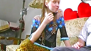 Cute German teen gets shaved pees and plays with whipped cream Porn Video