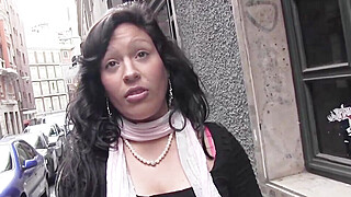 PUTA LOCURA Busty Amateur Latina babe picked up on Porn Video
