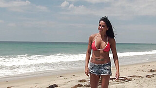 MOMPOV-BTS-3 Katalina - Cuban milf round two, nude beach BTS Porn Video