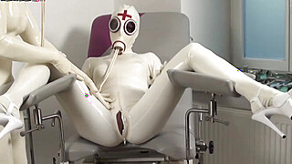 Tanja and Fiona get freaky in their latex hospital outfits Porn Video