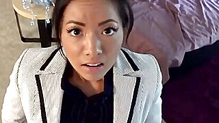 PropertySex - Thieving Asian real estate agent fucks her way out of trouble Porn Video
