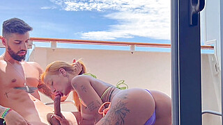End of the year on Cruzeiro, we fucked on board on our cabin balcony - Romulo... Porn Video