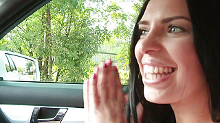 Busty Slut Fucks Outdoors Porn Video