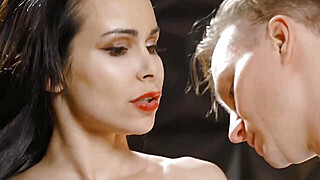 MILF stepmom Jessy reward her amazing stepson Stanley with a good BJ Porn Video